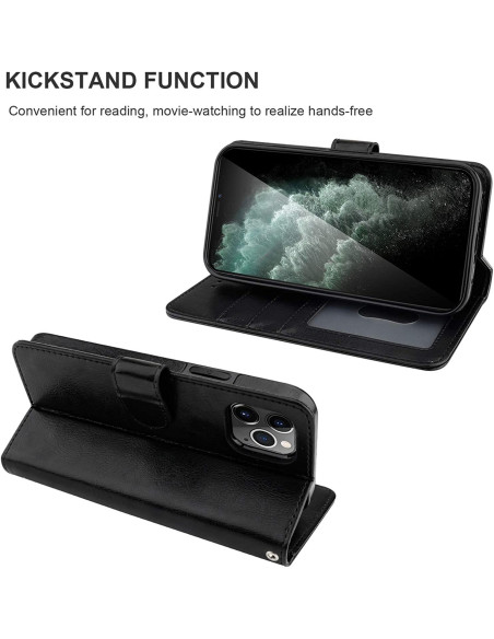 iPhone 12 Mini Plånboksfodral PU-Läder 4-FACK