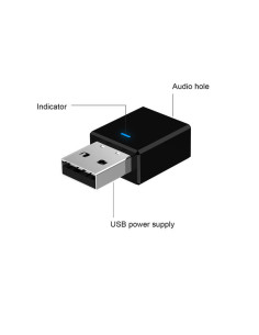 Bluetooth 5.0 Sändare / Mottagar Adapter AUX 3.5mm