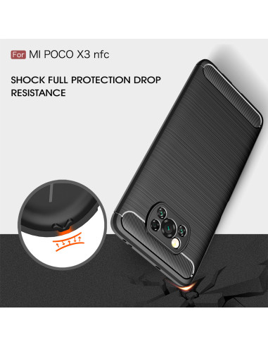 Xiaomi Poco X3 NFC Stöttåligt Skal SlimCarbon