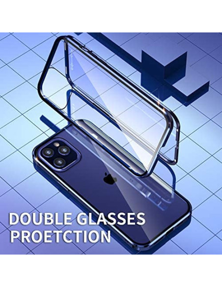 iPhone 11 Pro Max Heltäckande Premium Skal Glassback V4