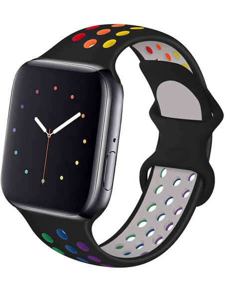 Apple Watch 42/44/45/49mm Stilren Sportarmband Runnr RGB