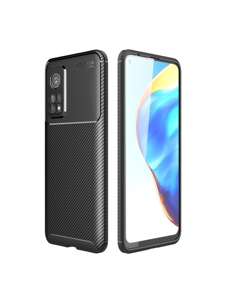 Xiaomi Mi 10T / Mi 10T Pro Stöttåligt Slimmat Skal FullCarbon V4
