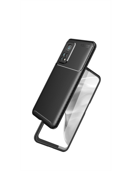 Xiaomi Mi 10T / Mi 10T Pro Stöttåligt Slimmat Skal FullCarbon V4