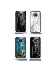 Xiaomi Mi 10T Lite Marmorskal 9H Härdat Glas Baksida Glassback V2 2