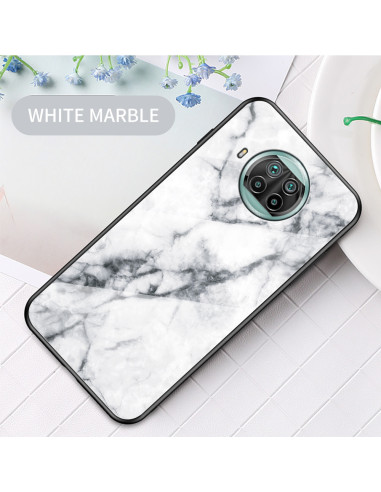 Xiaomi Mi 10T Lite Marmorskal 9H Härdat Glas Baksida Glassback V2