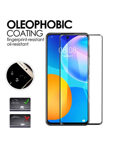 Huawei P Smart 2021 Härdat Glas 0.26mm 9H Fullframe