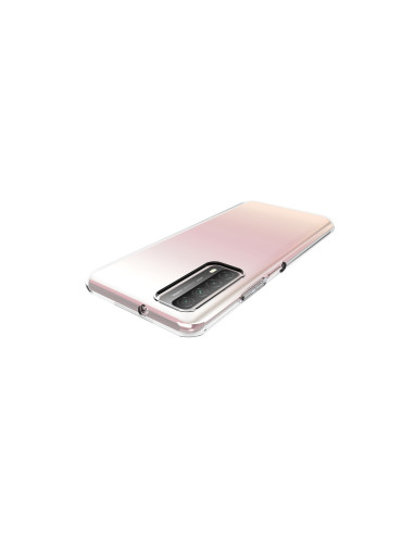Bakifrån av genomskinligt TPU-skal för Huawei P Smart 2021 med mjuk färgövergång