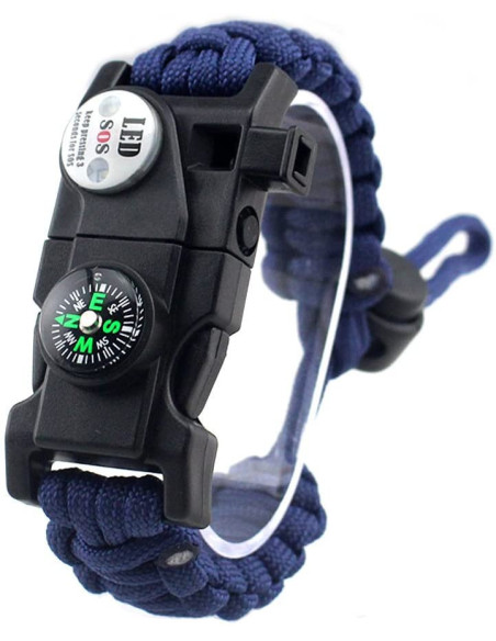 Paracord Survival Armband Taktiskt Nödutrustningssats