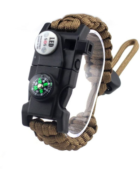Paracord Survival Armband Taktiskt Nödutrustningssats