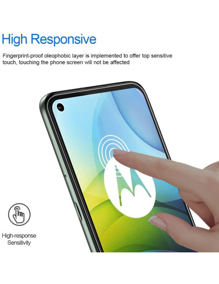 2-PACK Motorola Moto G9 Power Härdat Glas 0.26mm 9H Fullframe