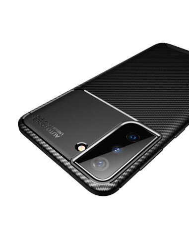 Samsung S21 Stöttåligt Slimmat Skal FullCarbon V4