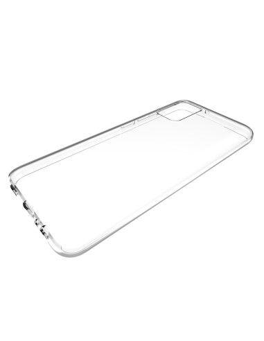 Transparent TPU-skal för Samsung A02s med öppen baksida och sidoknappar