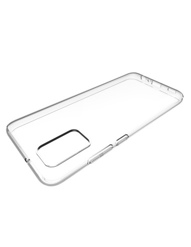 Transparent TPU-skal för Samsung A02s med öppen framsida och sidoknappar