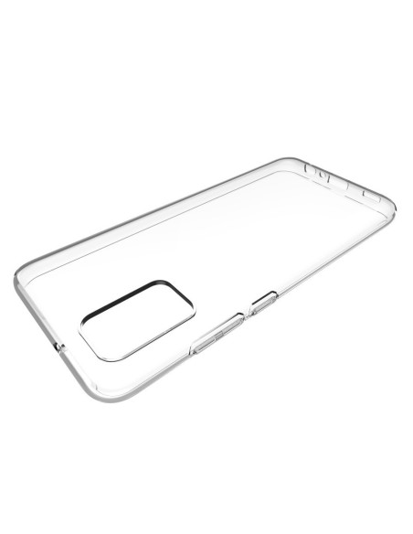 Transparent TPU-skal för Samsung A02s med öppen framsida och sidoknappar