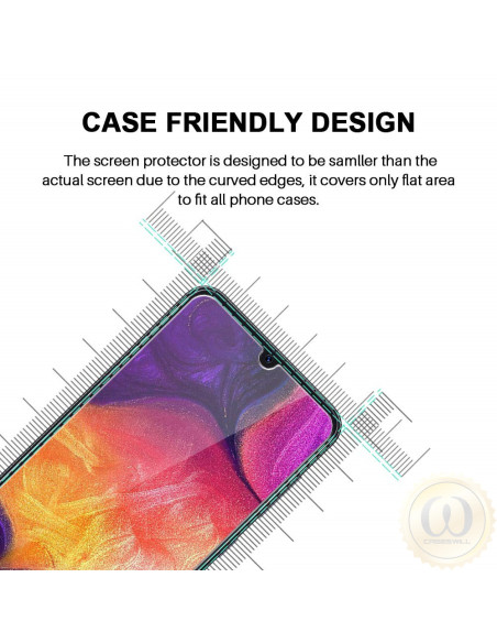 Samsung A02s Härdat glas 0.26mm 2.5D 9H