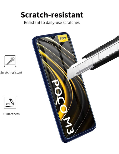 Xiaomi Poco M3 Härdat glas 0.26mm 2.5D 9H