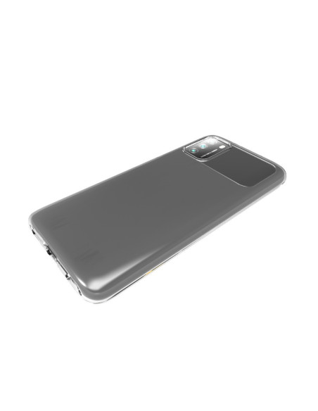 Transparent TPU-skal sett från sidan, visar telefonens baksida och kamerautskärning