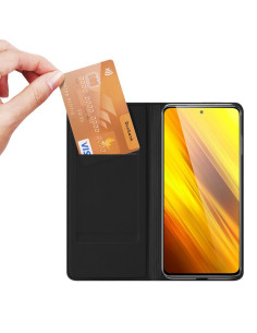 Xiaomi Poco X3 NFC Flipfodral Skin Pro med Kortfack