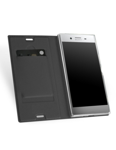 Xperia XZ1 Flipfodral Skin Pro med Kortfack