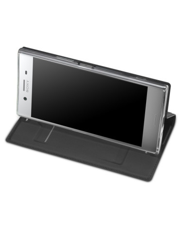 Xperia XZ1 Flipfodral Skin Pro med Kortfack