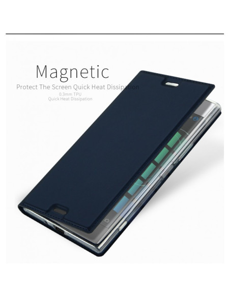 Xperia XZ1 Flipfodral Skin Pro med Kortfack