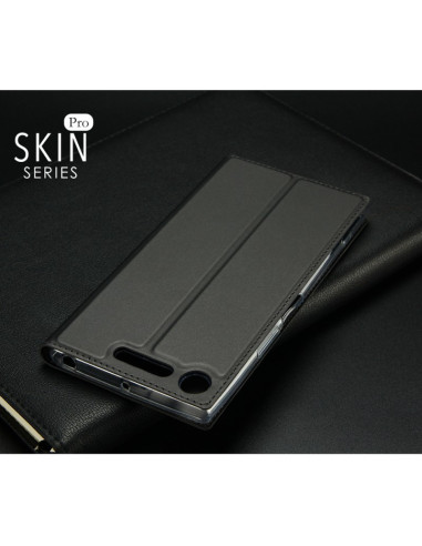 Xperia XZ1 Flipfodral Skin Pro med Kortfack