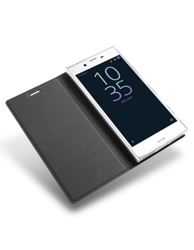Xperia XZ &amp; XZs Flipfodral Skin Pro med Kortfack