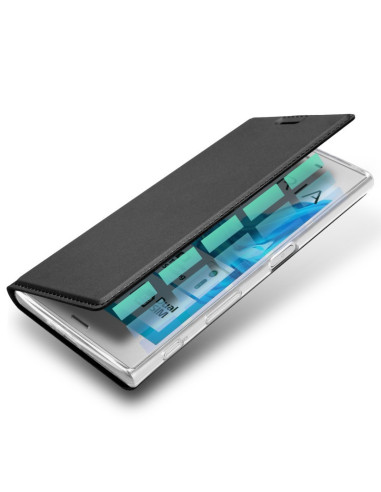 Xperia XZ &amp; XZs Flipfodral Skin Pro med Kortfack
