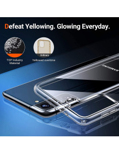 Samsung S21 Stöttåligt Genomskinligt Skal Simple 2