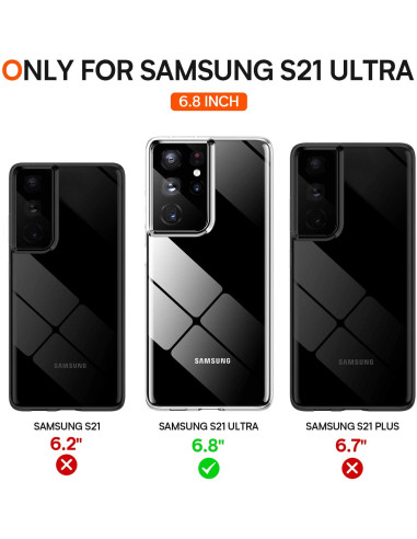 Samsung S21 Ultra Stötdämpande Silikon Skal Simple®