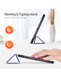 Svart flipfodral för Samsung Tab A7 10.4 med vikbar framsida för stativfunktion 2