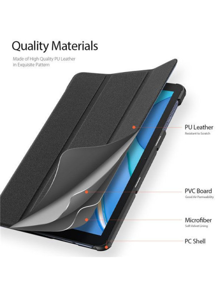 Huawei MediaPad T10/T10s Fodral Dux Ducis Domo Svart