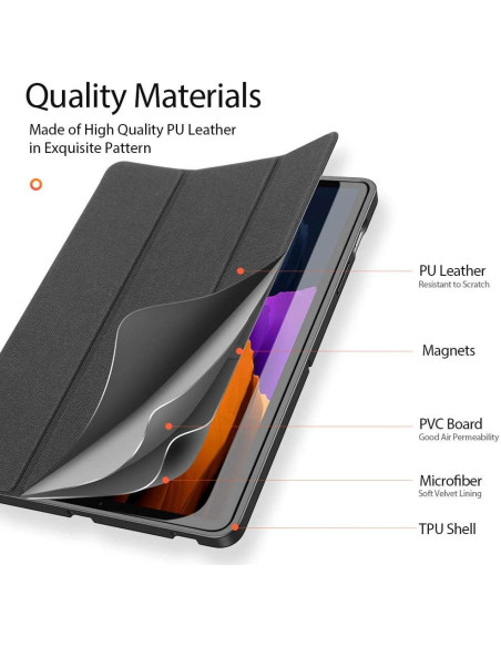 Samsung Tab S7 / Tab S8 11.0 Fodral Dux Ducis Domo Svart