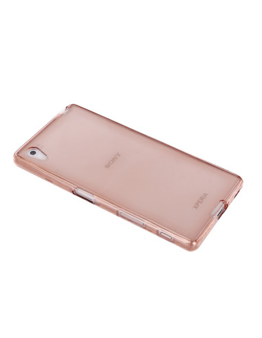 Sidan av 360° Heltäckande Silikonfodral Xperia Z5 i transparent färg
