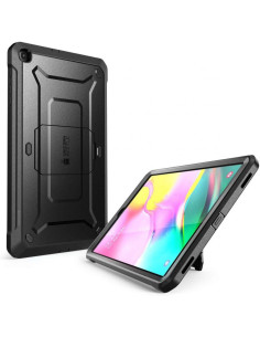 Stöttåligt skal för Samsung Tab A 10.1 med kickstand och skärmskydd, sett från sidan 2