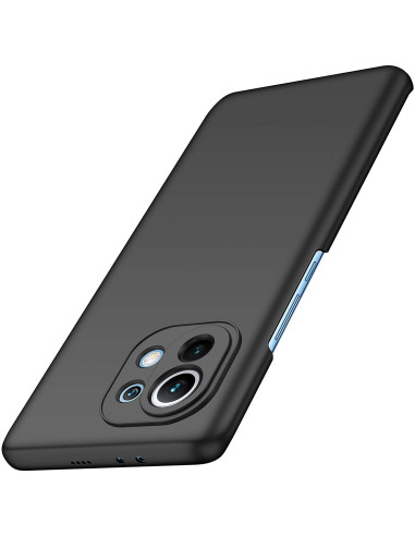 Mattsvart skal för Xiaomi Mi 11, sett bakifrån med kamerautskärning