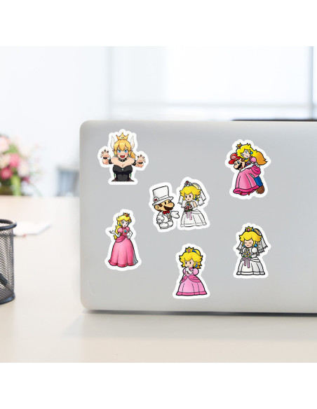 50-PACK Nintendo Super Mario Vattentåliga Klistermärken