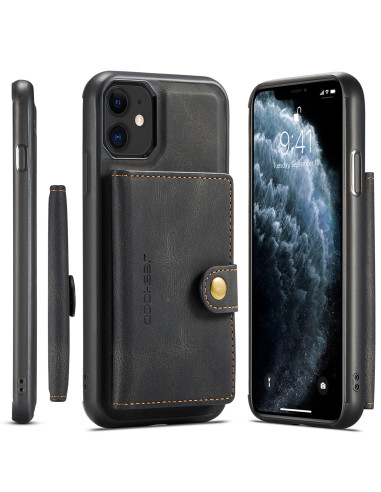 iPhone 11 Stöttåligt Skal med Magnetisk Korthållare JeeHood