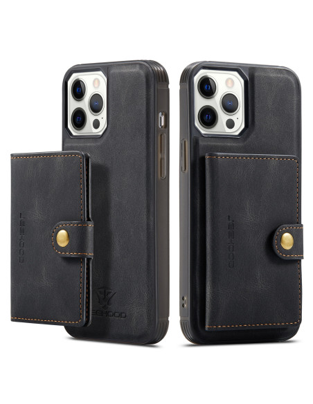 iPhone 12 Pro Max Stöttåligt Skal med Magnetisk Korthållare JeeHood