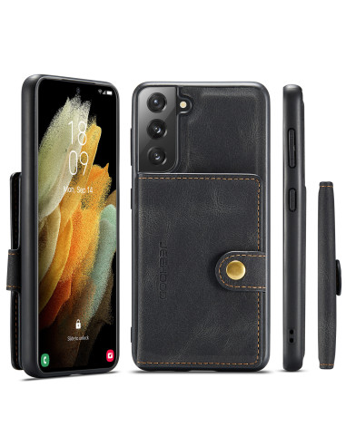 Samsung S21 Plus Stöttåligt Skal med Magnetisk Korthållare JeeHood