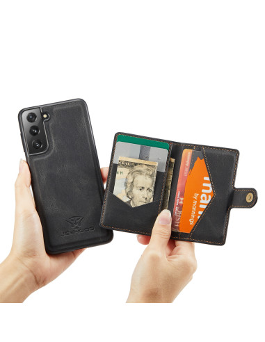 Samsung S21 Plus Stöttåligt Skal med Magnetisk Korthållare JeeHood