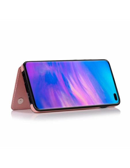 Samsung S10 Stöttåligt Skal Korthållare 3-FACK Flippr V2