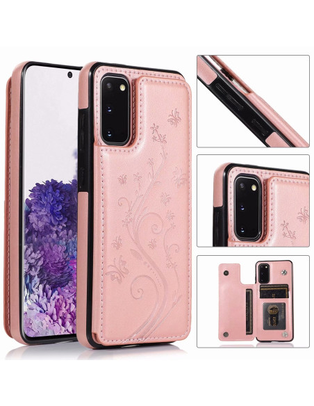 Samsung S20 Stöttåligt Skal Korthållare 3-FACK Flippr V2
