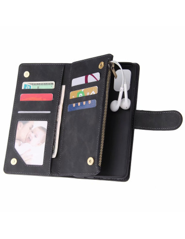 Samsung A51 Multifunktionellt Plånboksfodral Zipper 8-Fack