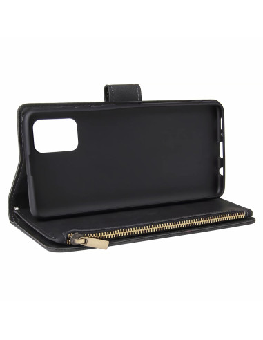 Samsung A51 Multifunktionellt Plånboksfodral Zipper 8-Fack