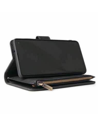 Samsung S10 Multifunktionellt Plånboksfodral Zipper 8-Fack