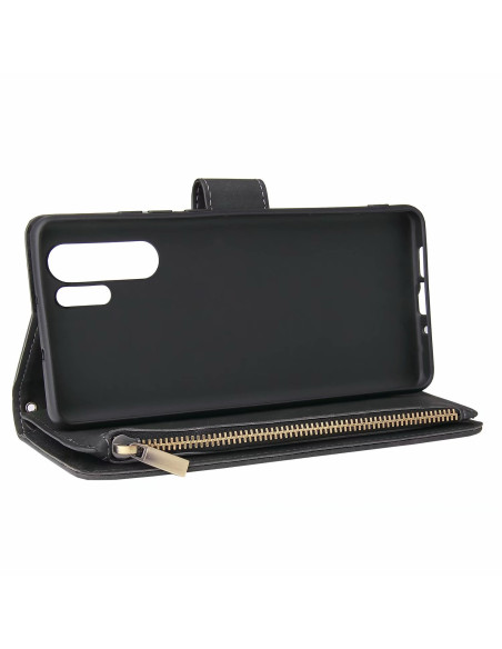 Huawei P30 Pro Multifunktionellt Plånboksfodral Zipper 8-Fack