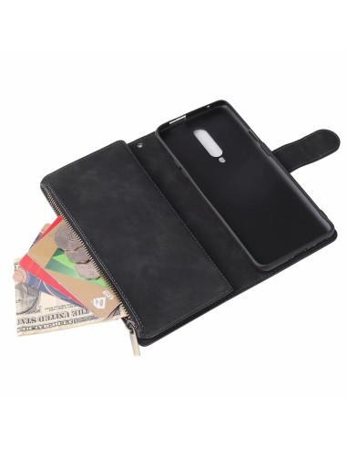 OnePlus 7 Pro Multifunktionellt Plånboksfodral Zipper 8-Fack