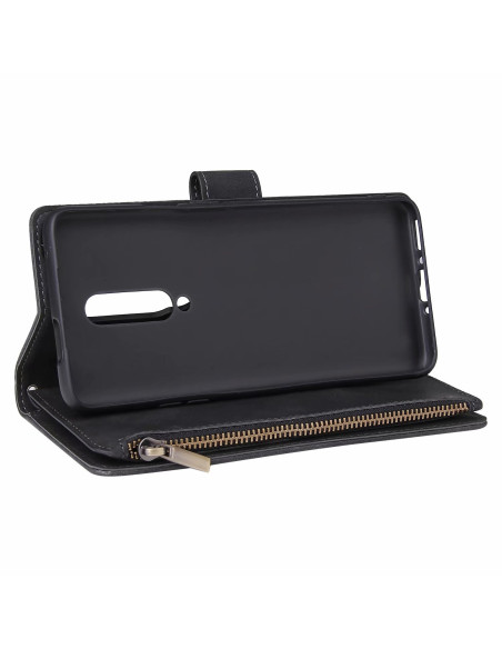OnePlus 7 Pro Multifunktionellt Plånboksfodral Zipper 8-Fack