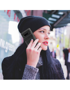 Samsung S10 Mobilskal Korthållare 4-FACK Retro V3